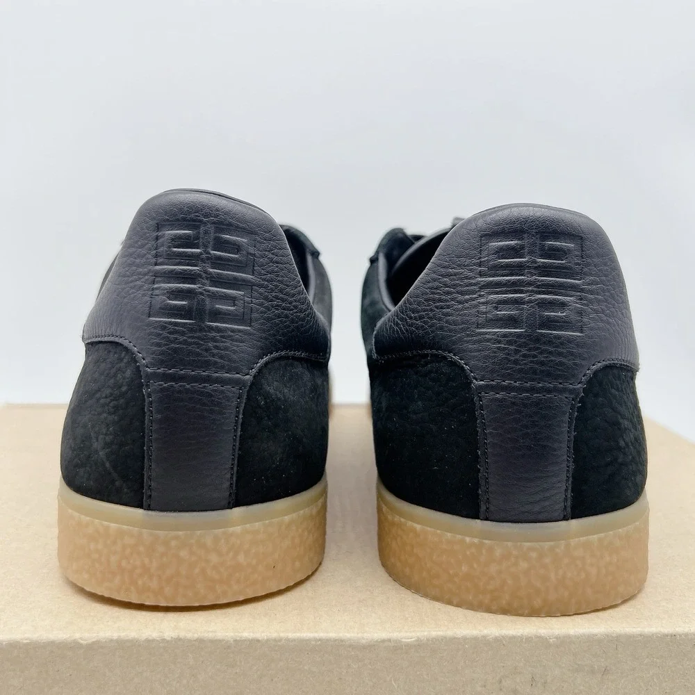 Givenchy Town Men's Designer Fashion Sneakers Black Nubuck Leather EU 43 US 10